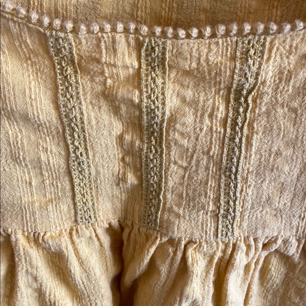 Free People Yellow Ruffled Crop Top - Picture 5 of 15